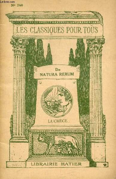 DE NATURA RERUM (Les Classiques Pour Tous)