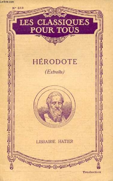 HERODOTE (Extraits Traduits) (Les Classiques Pour Tous)