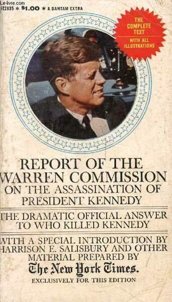 REPORT OF THE WARREN COMMISSION ON THE ASSASSINATION OF PRESIDENT … | Immagine principale