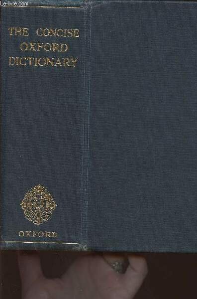The concise Oxford dictionary of current English | Immagine principale