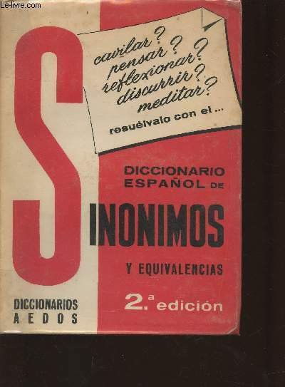 Diccionario Espanol de sinonimos y equivalencias