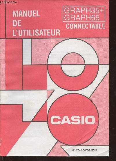 Graph35+-Graph65 connectable Manuel de l'utilisateur