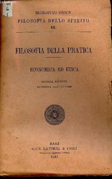 Filosofia della Pratica : Economica ed Etica (Collection "Filosofia dello …