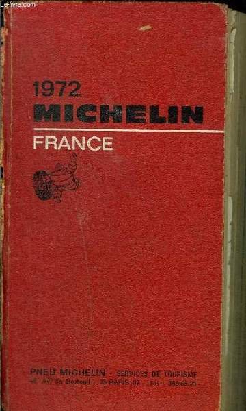 GUIDE ROUGE MICHELIN France