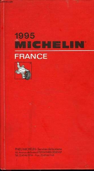 GUIDE ROUGE MICHELIN France