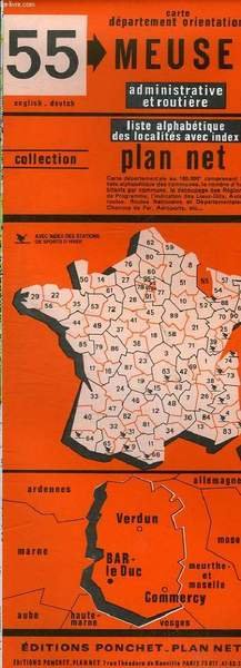 CARTE DEPARTEMENT ORIENTATION 55 MEUSE | Immagine principale