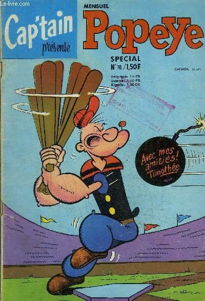 Cap'tain pr�sente : Popeye - Sp�cial - mensuel n�70 - …