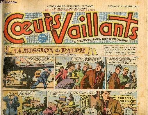 Coeurs Vaillants - Album 1954 - n�1 � 52 - …