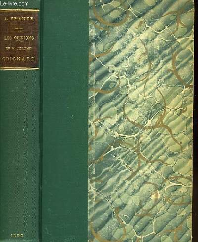 Les opinions de M. Jérôme Coignard.