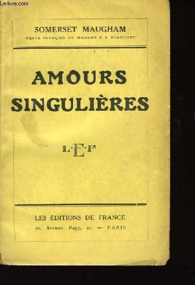 Amours Singulières.