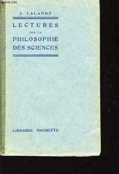 Lectures sur la philosophie des sciences