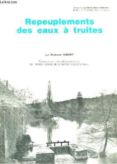 Repeuplements des eaux à truites.