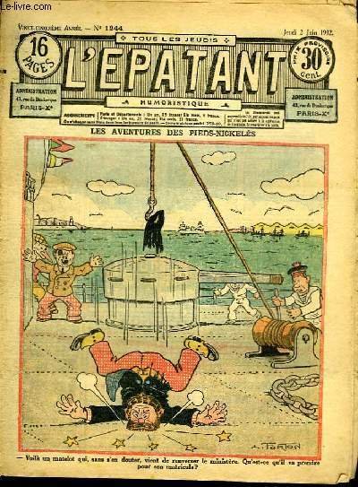 L'Epatant n°1244, 25ème année : Les aventures des Pieds-Nickelés.