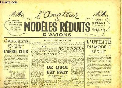 L'Amateur de Modèles Réduits d'Avions n°1