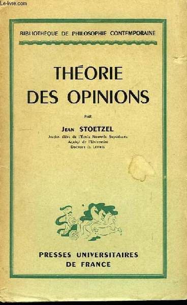 Théorie des Opinions