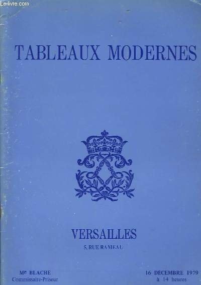 Catalogue de Ventes aux Enchères, de Tableaux Modernes.