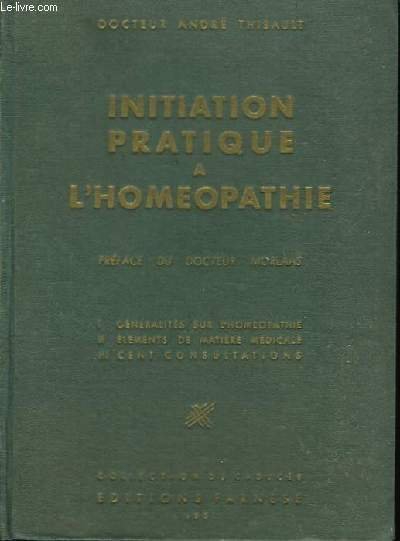 Initiation à l'homéopathie.