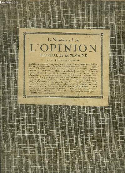 L'Opinion n°17, 14ème année.