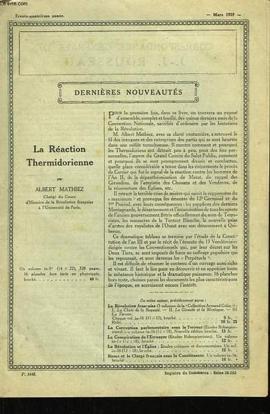 Bulletin Bibliographique de la Librairie Arman Colin.