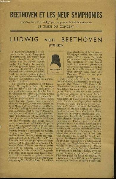 Le Guide du Concert. Beethoven et les neuf symphonies. | Immagine principale