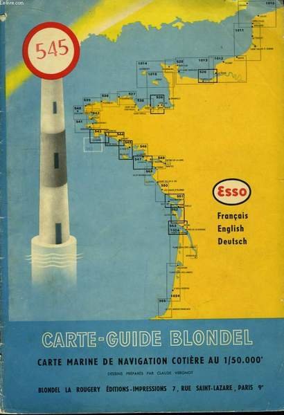 Carte-Guide Blondel N°545 : Lorient, La Trinité