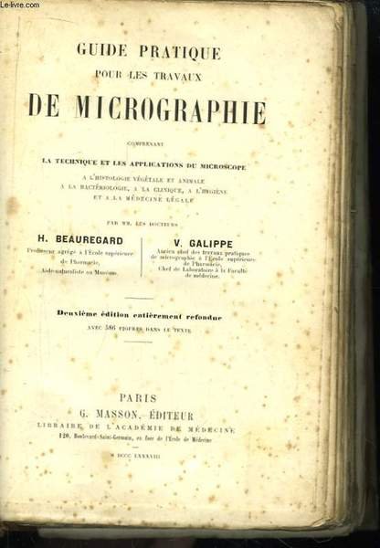 Guide pratique pour les travaux de Micrographie. | Immagine principale