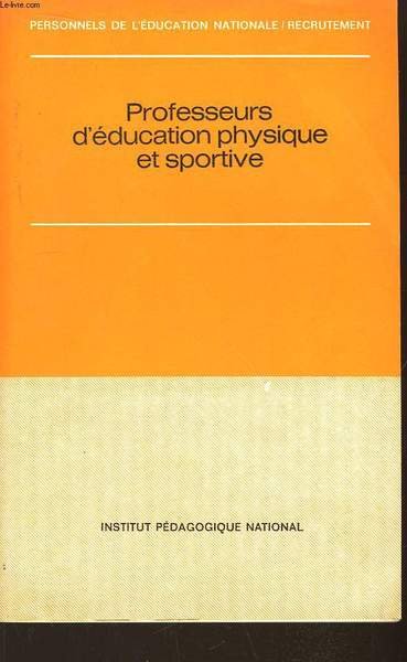 Professeurs d'éducation physique et sportive