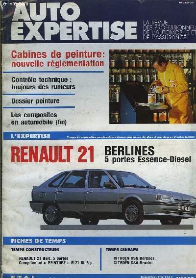 Auto Expertise N°142 : Renault 21, Berlines 5 portes Essence-Diesel.