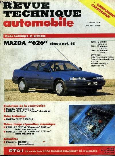 Revue Technique Automobile N°528 : Mazda "626", depuis mod. 88