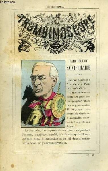 Le Trombinoscope N°67 : Jules Barthélémy Saint-Hilaire