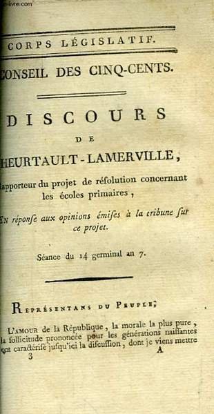 Discours en réponse aux opinions émises à la tribune sur … | Immagine principale