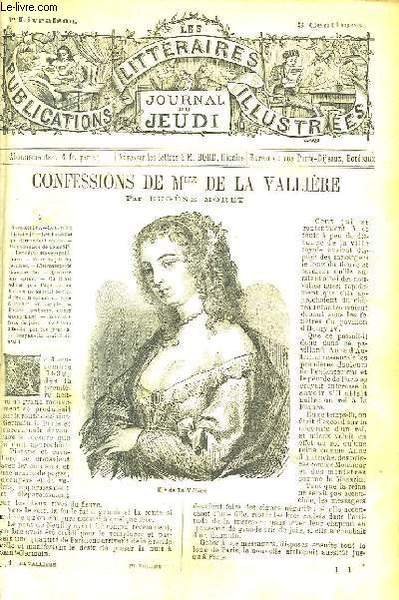 Confessions de Mlle De La Vallière, en 37 livraisons reliées.