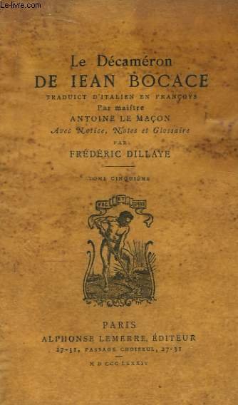 Le Décaméron. TOME 5