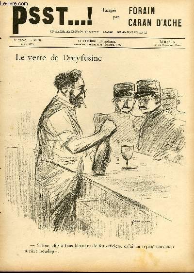 Psst . ! N°66 - 2ème année : Le verre de Dreyfusine - L'opinion de Monsieur Ch. Dupuy - La France Glorieuse.