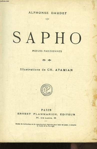 Sapho. Moeurs parisiennes.