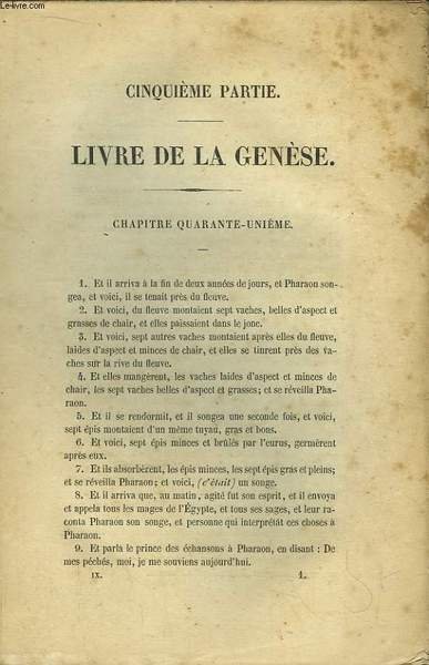 Arcanes Célestes de l'Ecriture Sainte ou Parole du Seigneur Dévoilés ainsi que les Merveilles qui ont été vues dans le monde des esprits et dans le ciel des anges. TOME IX : Genèse