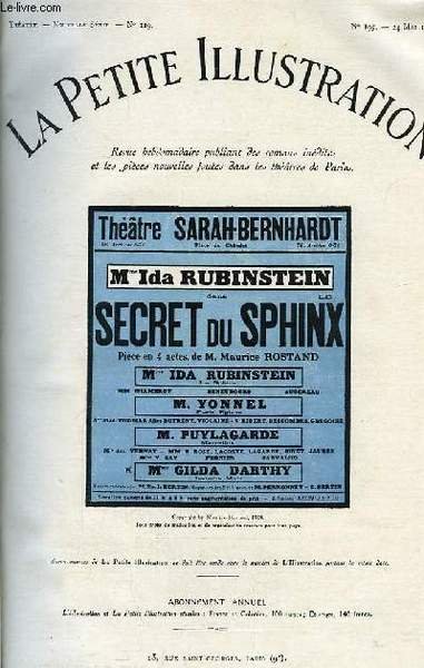 Recueil de Pièces de Théâtre, extraites de "La Petite Illustration". …