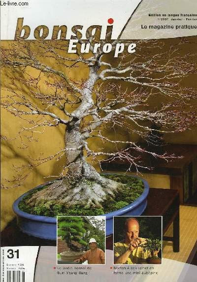 Bonsai Europe N°31 : Le jardin bonsaï de Bum-Young Sung. …