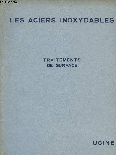 Les Aciers Inoxydables. Traitements en Surface.