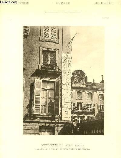 Méridienne de Temps Moyen, tracée à l'Ecole de Mézières par Monge. Une planche illustrée d'une photographie en noir et blanc.