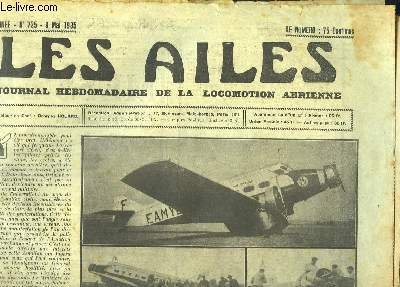 Les Ailes N°725 - 15ème année. Journal Hebdomadaire de la …