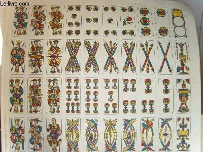 Une planche de 40 cartes de jeux ( Tarot ? …