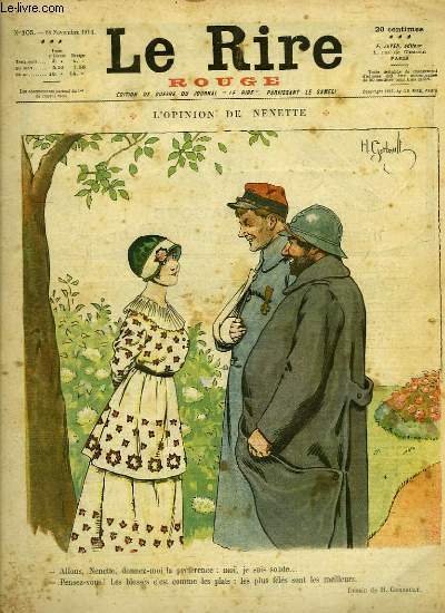 Le Rire Rouge N°105 : L'Opinion de Nénette, de H. Gerbault - Le Lapin qu'on aime, de M. Leroy.