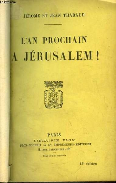L'An Prochain à Jérusalem ! | Immagine principale