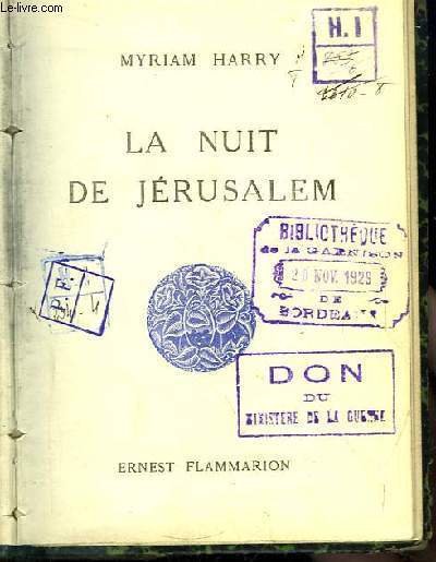 La nuit de Jérusalem. | Immagine principale