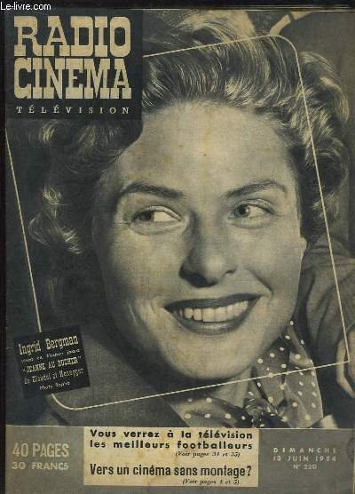 Radio Cinéma Télévision N°230 : Vous verrez à la télévision … | Immagine principale