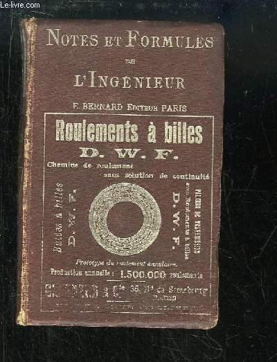 Notes et Formules de l'Ingénieur.