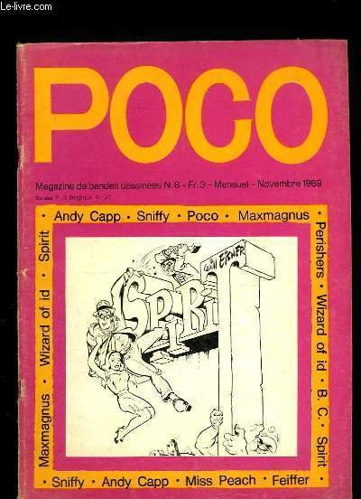 Poco n°8 : Andy Capp, Sniffy, Poco, Maxmagnus, Perishers, Spirit . - Le retour de Little Nemo, par Couperie - Poco, par Moliterni & Le Gallo - Les Matamorfosis, par Pompeia .