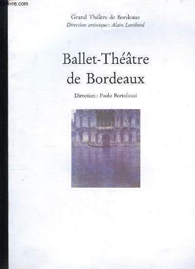 Ballet-Théâtre de Bordeaux. Les Quatre Saisons et Strauss.