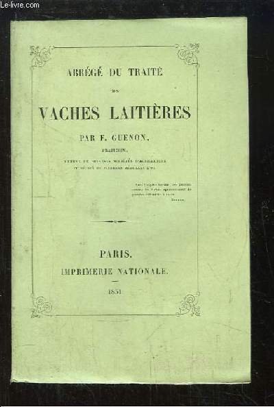 Abrégé du Traité des Vaches Laitières